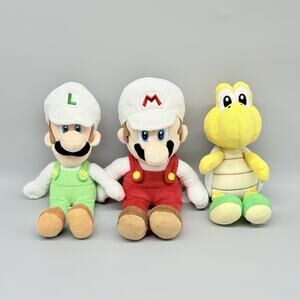 Nintendo Super Mario Bros 2012 & 2017 Mario Luigi & Yoshi Plush